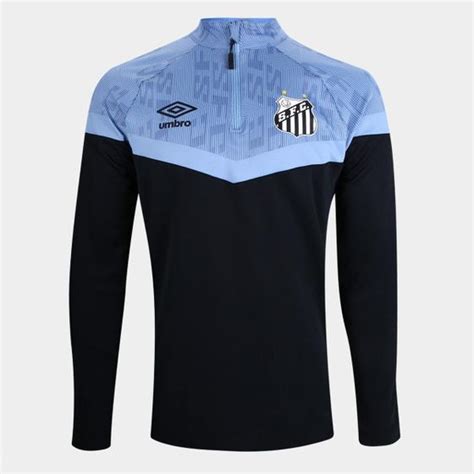 Camisa Santos Treino Umbro Manga Longa Masculina Camisa De Time