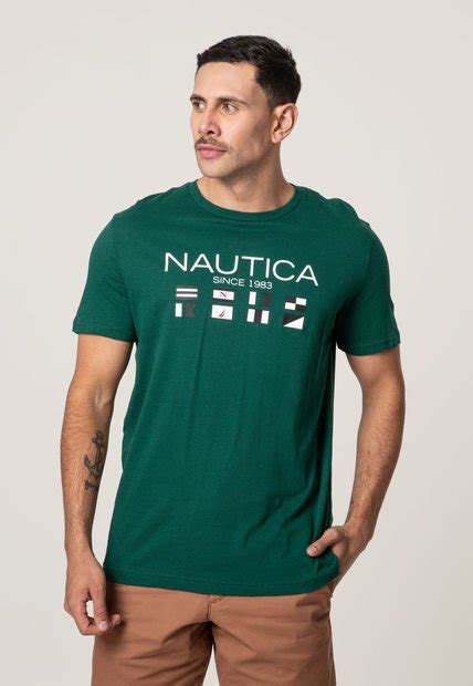 Camiseta Verde Blanco Azul Nautica Compra Ahora Dafiti Colombia