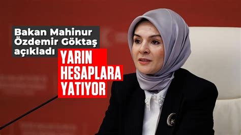 Bakan Mahinur Zdemir G Kta A Klad Yar N Hesaplara Yat Yor Ayd N