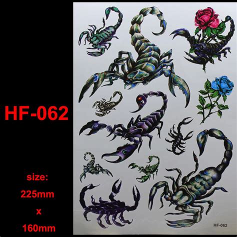 Buy 3d Sex Scorpion Leopard Tattoo Decals Body Art