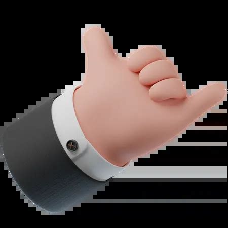 Call Me Hand Gesture 3D Icon download in PNG, OBJ or Blend format