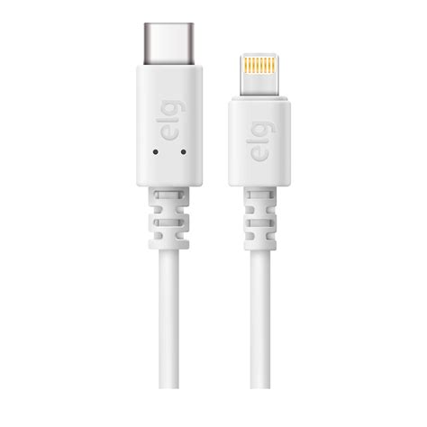 Cabo Elg Usb Tipo C Para Lightning 3a 15w Carga Rápida 2 Metros Tcl20 Branco Artigo