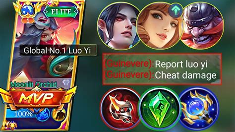 Luo Yi Perfect Gameplay Combo X Stun Vs Buffed Guinevere Luo Yi Best