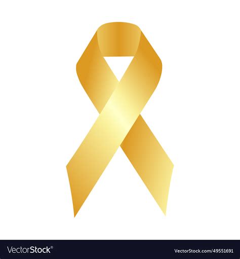 Gold ribbon Royalty Free Vector Image - VectorStock