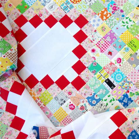 Red Pepper Quilts Scrap Busting An Irish Chain Quilt Top