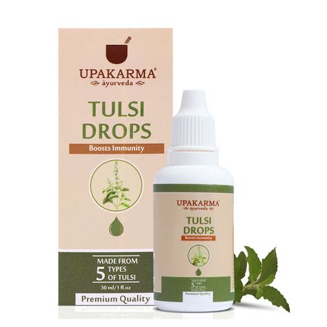 Upakarma Ayurveda Tulsi Drops Ayurvedic Herb Concentrated Extract Of 5