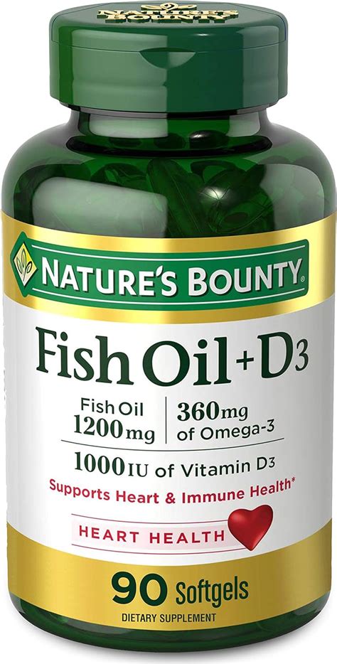 Natures Bounty Aceite De Pescado Más Vitamina D3