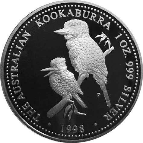 Australien Kookaburra Oz Silber Polierte Platte