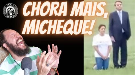 CHORA MAIS MICHEQUE REACT Michelle Bolsonaro se ajoelha e vai às