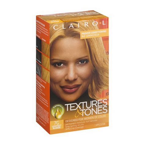 Clairol Professional Textures and Tones Hair Color, 7G Lightest Blonde ...