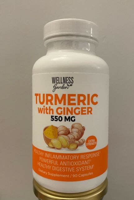 Turmeric With Ginger 550 Mg 90 Capsules For Sale Online Ebay