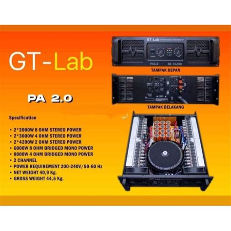 Jual Power Gt Lab Pa Gtlab Pa Original By Rdw Shopee Indonesia