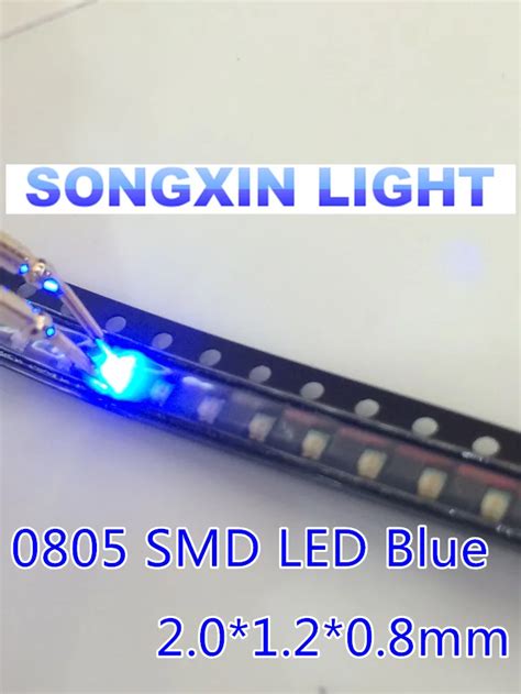 200PCS SMD 0805 Blue Super Bright SMD LED Lamps Diodes 0805 LED 0805