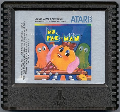 Ms Pac Man Cover Or Packaging Material Mobygames