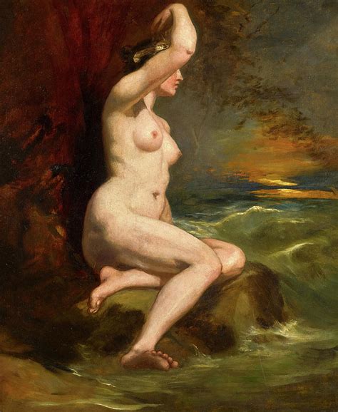 Ariadne Seated Female Nude Painting By William Etty Pixels