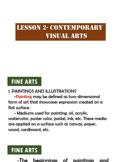 Contemporary Visual Arts: Painting Themes | PDF | Paintings | The Arts