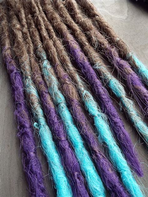 10 Custom Crocheted Dreads With Acesssories Por Purplefinchstore