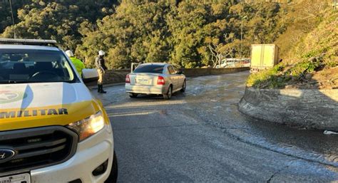 V Deo Tr Nsito Na Serra Do Rio Do Rastro Interrompido Ap S Estrada