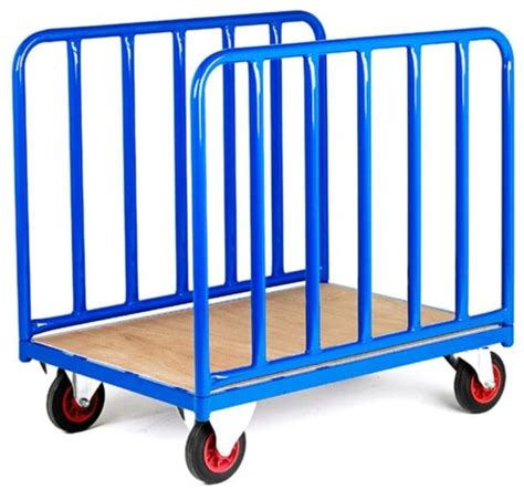 Metal Twin Side Support Trolley Color Blue At Rs In Gurugram