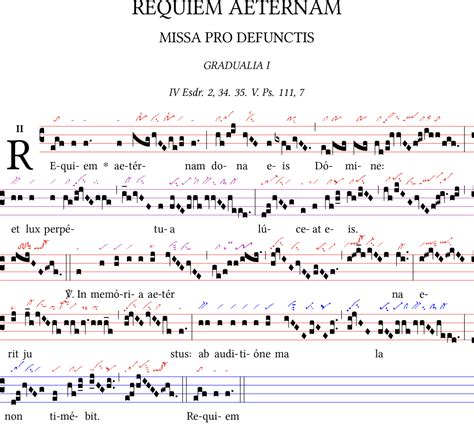 Requiem Aeternam Graduale Gregorianum Org