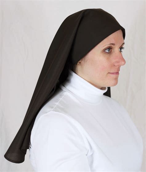 24 Inch Black Veil Catholic Nun Nuns Habit New Etsy Uk