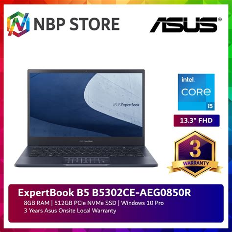 Asus Expertbook B5 B5302ce Aeg0850r 133 Fhd Laptop Star Black I5 1135g7 8gb 512gb Ssd