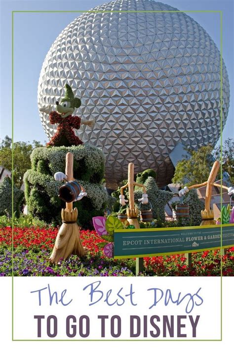 Disney World Epcot Ball With Title Best Days To Go To Disney World