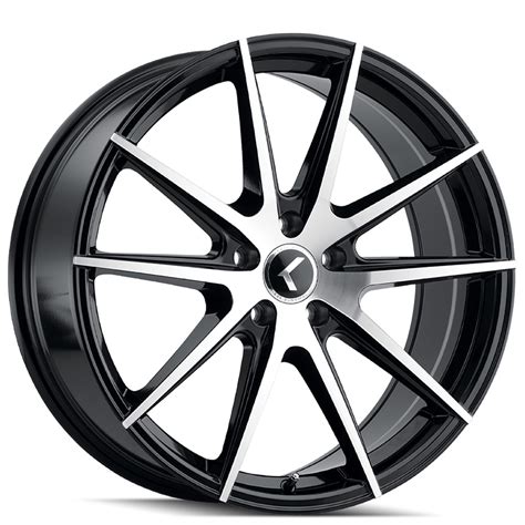 Kraze Wheels Turismo Gloss Black Machined Rims Krz