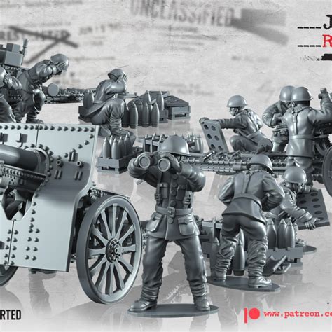 D Printable Wwii Polish Heavy Artillery By Battlecat Miniatures