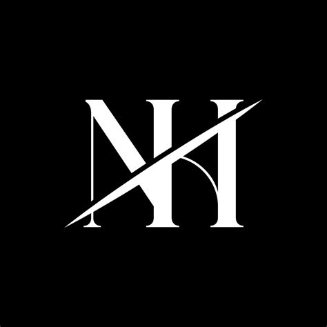 nh logo design vector pro vector  vector art  vecteezy