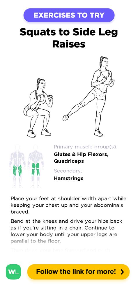 Squats to Side Leg Raises / Lifts – WorkoutLabs Exercise Guide