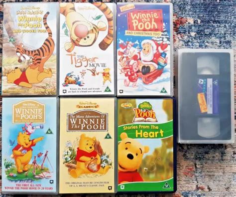 WINNIE THE POOH Disney VHS Bundle 7 X VHS Tapes Tested Fully