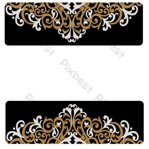 seamless decorative boder element png images psd   pikbest