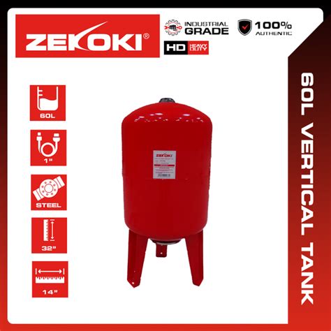 Zekoki Butyl Bladder Pressure Tank L Vertical Tank With