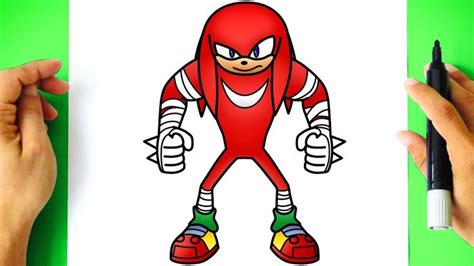 Como DESENHAR o KNUCKLES - Como DIBUJAR a KNUCKLES - How to DRAW KNUCKLES - Sonic Boom