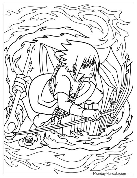 20 Sasuke Coloring Pages Free Pdf Printables Artofit