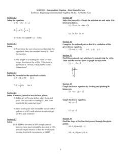 MAT1033 Intermediate Algebra Final Exam Review Mat1033 Intermediate