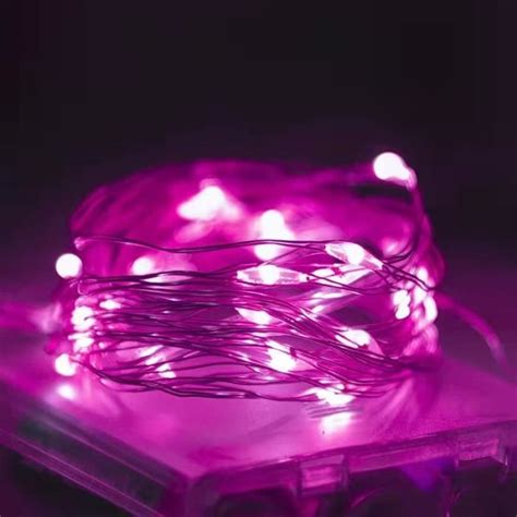 GUIRLANDE LUMINEUSE pink 5M 50LEDS Guirlande lumineuse Led étanche à