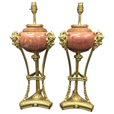 Pair Classical Antique Lamps For Sale at 1stdibs