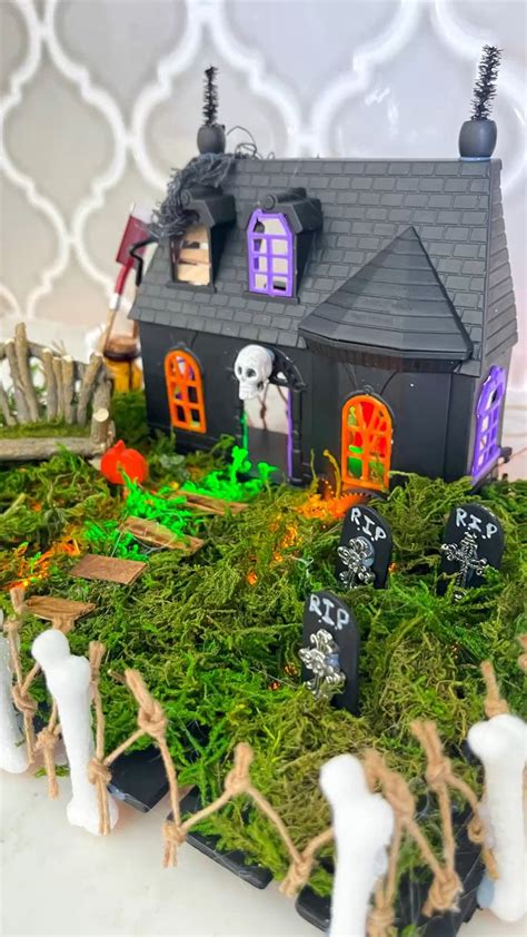 Dollar Tree Haunted Dollhouse For Spooky Diy Halloween Decor