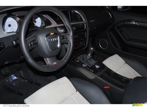 Black/Silver Silk Nappa Leather/Alcantara Interior 2011 Audi S5 4.2 FSI ...