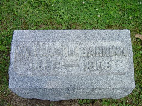 William D Banning Find A Grave Memorial