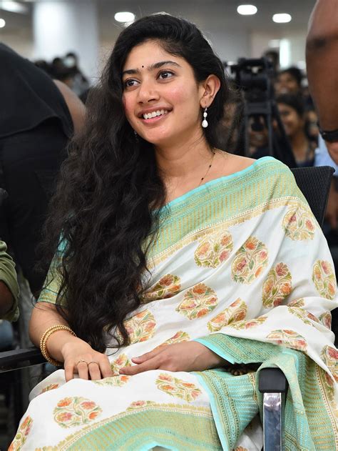 sai pallavi  saree stills  virata parvam  promotions
