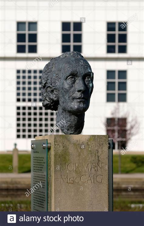 Norman Maccaig Scottish Poet Sculpture At Edinburgh Park Business Park