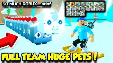 I Got A Full Team Of Huge Exclusive Pets In Pet Simulator X Roblox