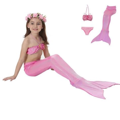 Maillot de bain Filles Queue de Sirène Bikini Trois Pièces 2017 Hot Les Sirènes Deguisement pour