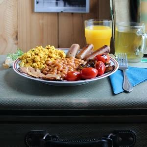 English Breakfast Full English Vegan Mit R Hrei Baked Beans Und Bacon