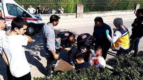 Bursa Da Motosiklet Kazas Meydana Geldi Kaza Sonras Y Rek Yakan Dram