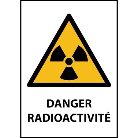 Panneau ISO EN 7010 Danger Radioactivité W003