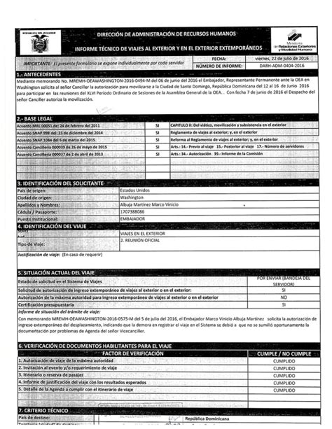 Informe De Comisión De Servicios